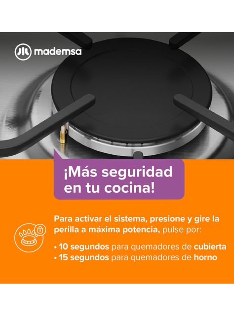 Cocina a Gas 4 Quemadores M775ST-5