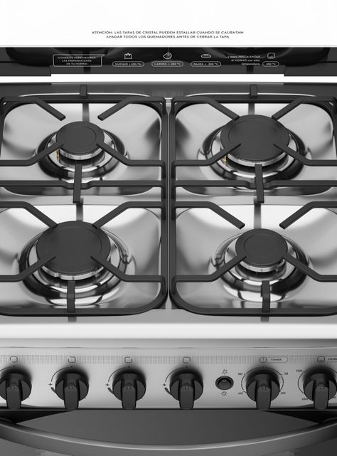 Cocina a Gas 4 Quemadores M785T-2