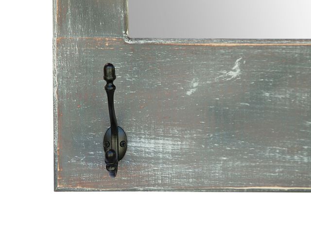 Espejo Perchero Chungara Gris 75 x 54 cm-1