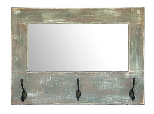 Espejo Perchero Chungara Gris 75 x 54 cm-0