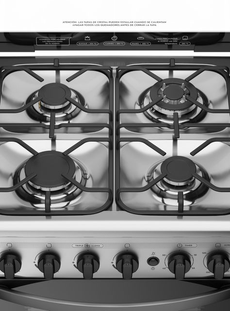 Cocina a Gas 4 Quemadores M795T-2