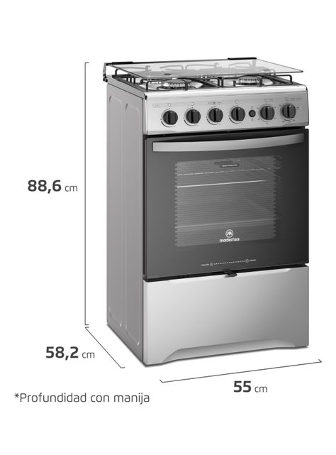 Cocina a Gas 4 Quemadores M795T-1