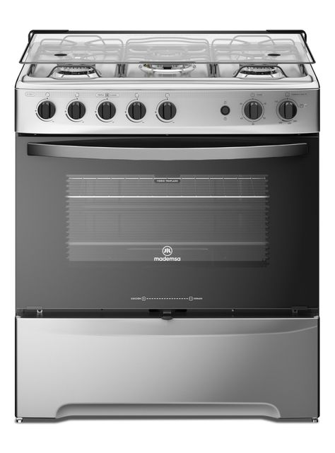Cocina a Gas 5 Quemadores M 920 T Acero Inoxidable-0