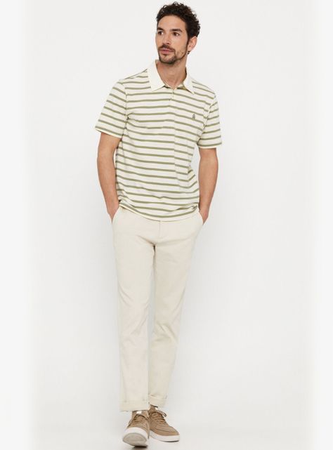 Polera De Rayas Slub 1-3