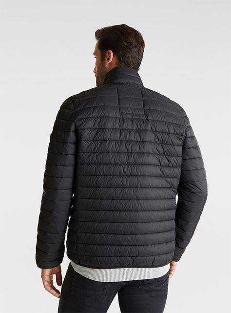 Parka Acolchada Manga Larga-1