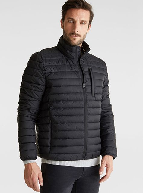 Parka Acolchada Manga Larga-0
