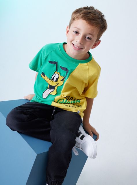 Polera Color Block Disney 100 Años 2-0