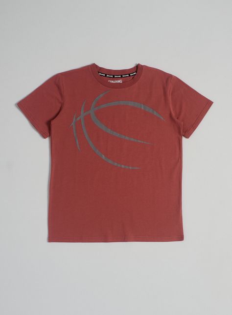 Polera Diseño de Balón Básquetbol y Estampado-0