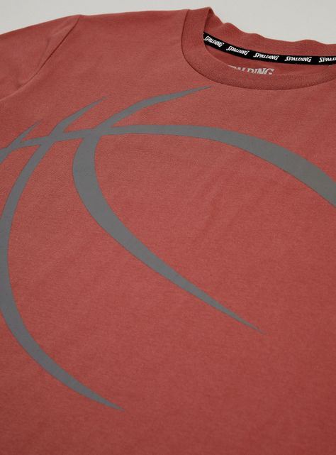 Polera Diseño de Balón Básquetbol y Estampado-2