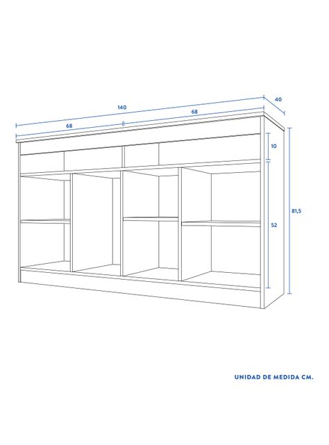 Rack TV 60" Murillo Nogal-1