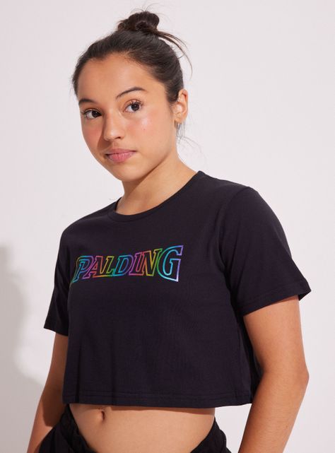 Polera Crop con Estampado-1