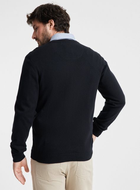 Sweater Bassic Cuello V Of-1