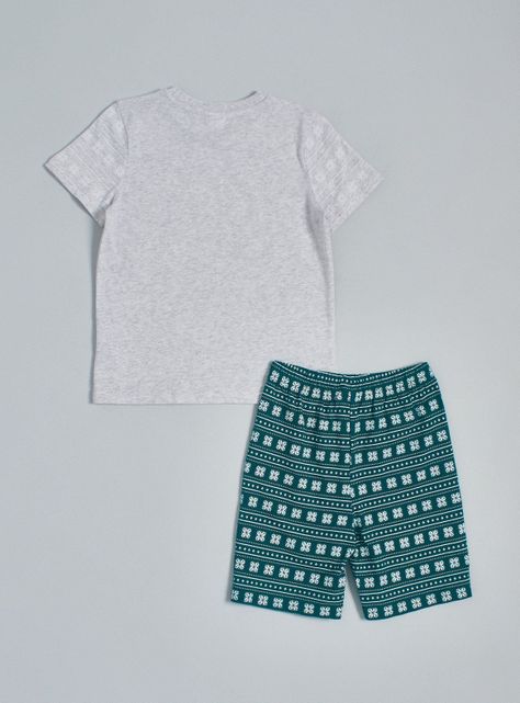 Pijama Polera Manga Corta y Short-1