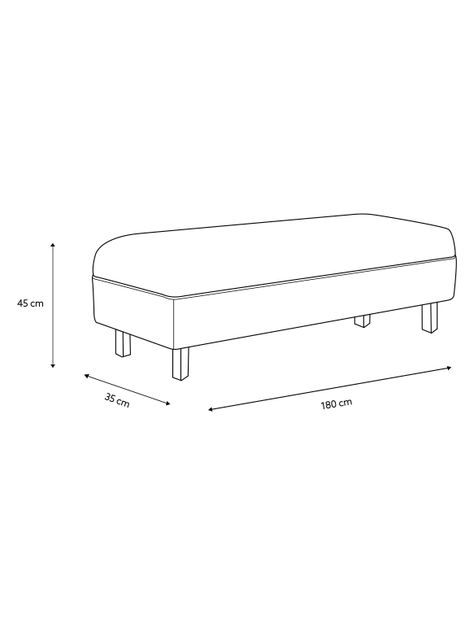 Banca Corchete 180 cm-2
