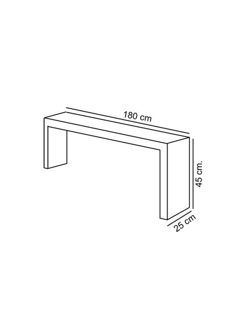 Banca Corchete 180 cm-1