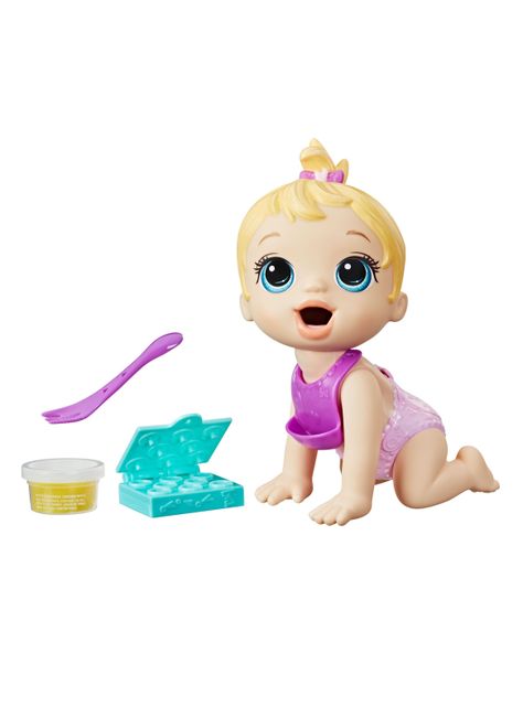 Muñeca Baby Alive Bebé Hora de Comer Rubia-0