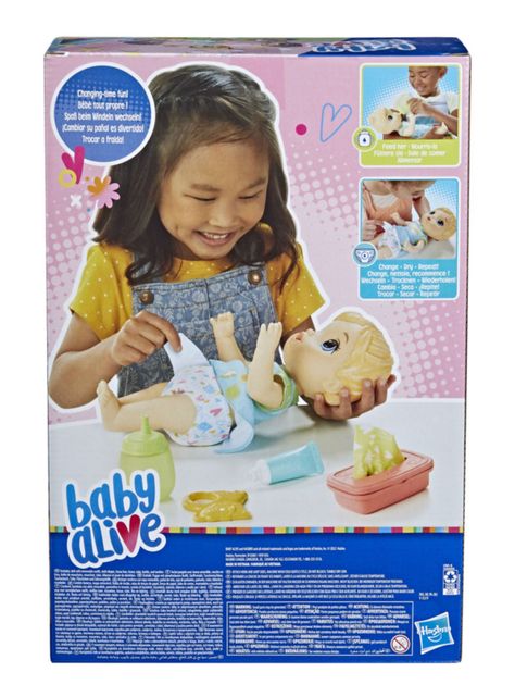 Muñeca Cambio de Pañal Cabello Rubio Exclusivo Paris-3