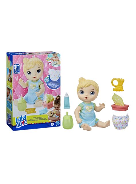 Muñeca Cambio de Pañal Cabello Rubio Exclusivo Paris-1
