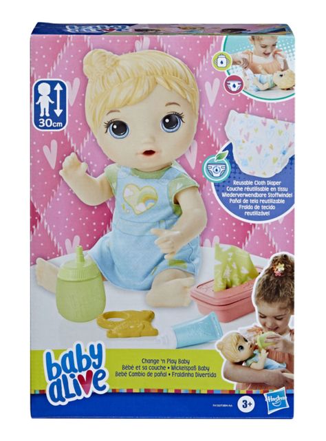 Muñeca Cambio de Pañal Cabello Rubio Exclusivo Paris-2