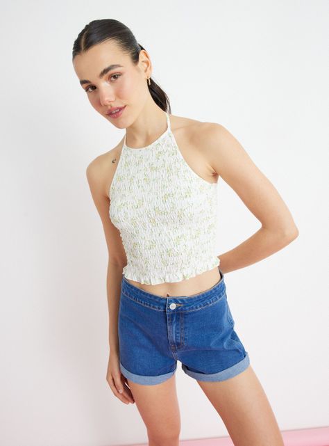 Short Ajustado con Spandex y Sin Bolsillos-0