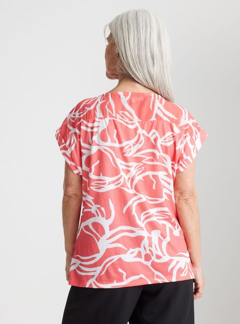 Polera Estampada Puño Doblado-1