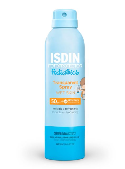 Bloqueador ISDIN Transparent Spray Pediatrics Wet Skin 250 ml SPF 50-0