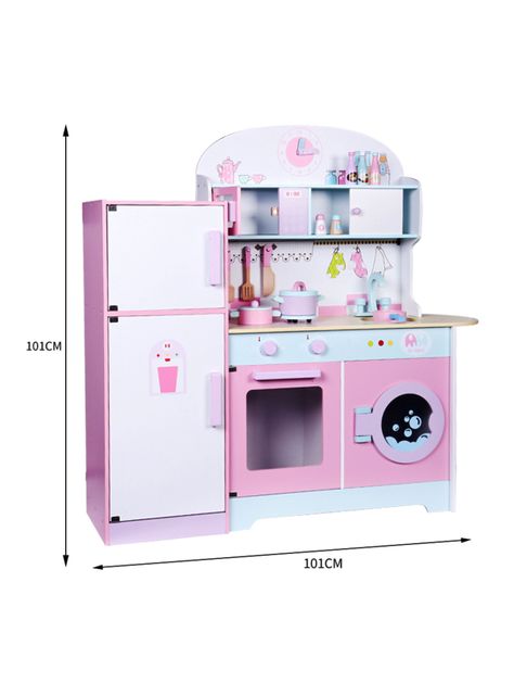 Juguete Mini Hogar Cocina Vintage con Refirgerador Kidscool-1
