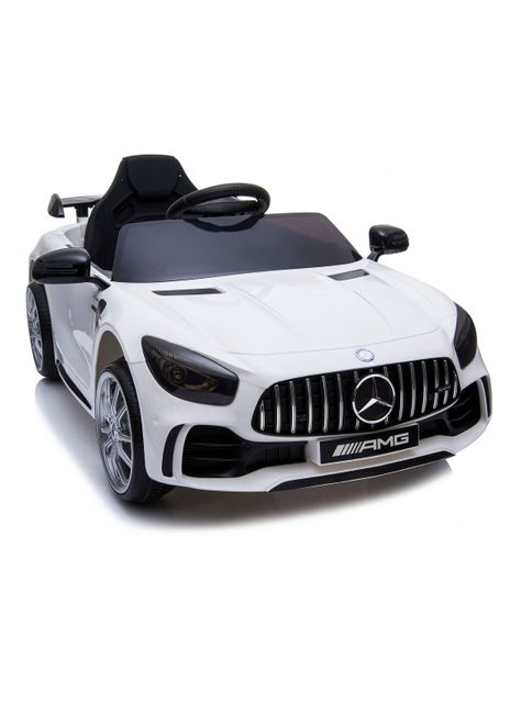 Auto Gt Batería 12V Licencia Mercedes Benz Blanco-1