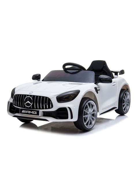 Auto Gt Batería 12V Licencia Mercedes Benz Blanco-0