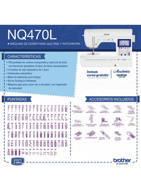 Máquina de Coser Brother NQ470-1