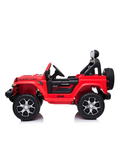 Jeep Rubicom Batería 12V Licencia Jeep Rojo-2