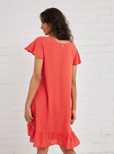 Vestido Vuelos en Mangas y Ruedo-1