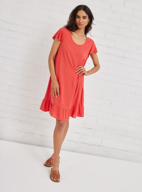 Vestido Vuelos en Mangas y Ruedo-4