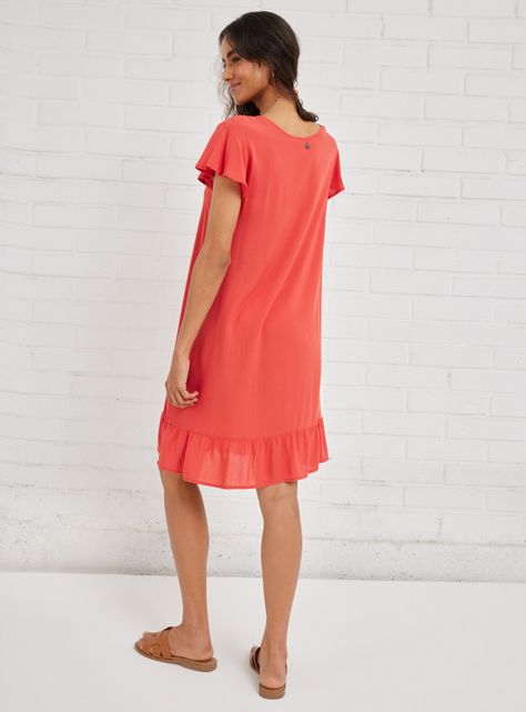 Vestido Vuelos en Mangas y Ruedo-5