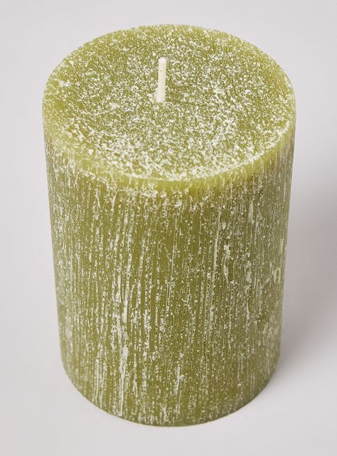 Vela Pilar Verde 10 cm-1