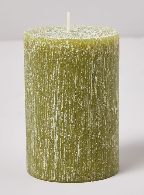 Vela Pilar Verde 10 cm-0