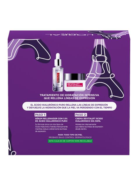 Set Tratamiento Crema Revitalift Ácido Hialurónico Día + Sérum-6