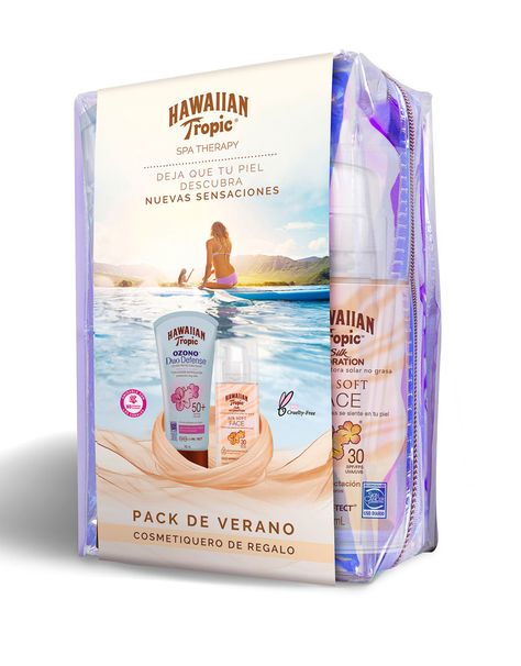 Set Hawaiian Tropic Duo Ozono Defense SPF50+ Silk Hydration Facial Hawaiian Tropic-2