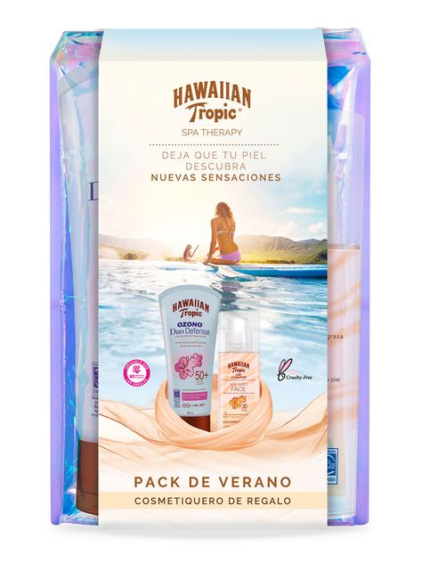 Set Hawaiian Tropic Duo Ozono Defense SPF50+ Silk Hydration Facial Hawaiian Tropic-1