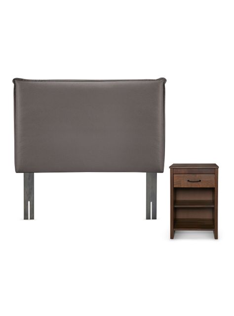 Set Respaldo 1.5 Plazas + Velador Maurice Chocolate-0