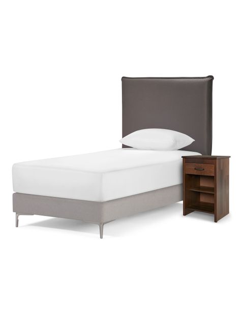 Set Respaldo 1.5 Plazas + Velador Maurice Chocolate-3