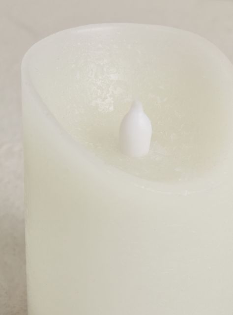 Vela Led Blanca 9 cm-2