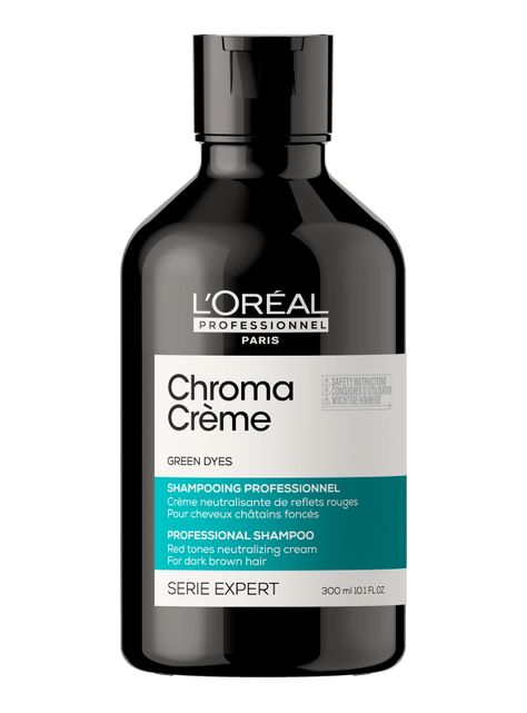 Shampoo Matizador Verde Cabello Castaño Oscuro o Negro Chroma Crème 300 ml-0