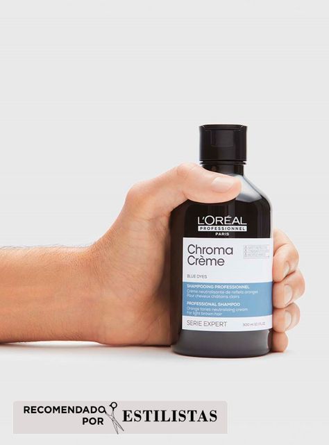 Shampoo Matizador Azul Cabello Castaño Claro o Medio Chroma Crème 300 ml-4