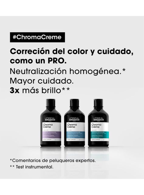 Shampoo Matizador Violeta Cabello Rubio o Platinado Chroma Crème 300 ml-1