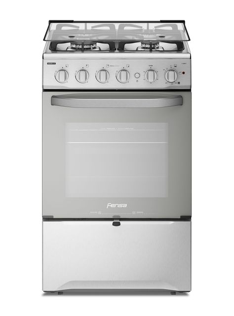 Cocina a Gas 4 Quemadores F 2808 T Espejado-0