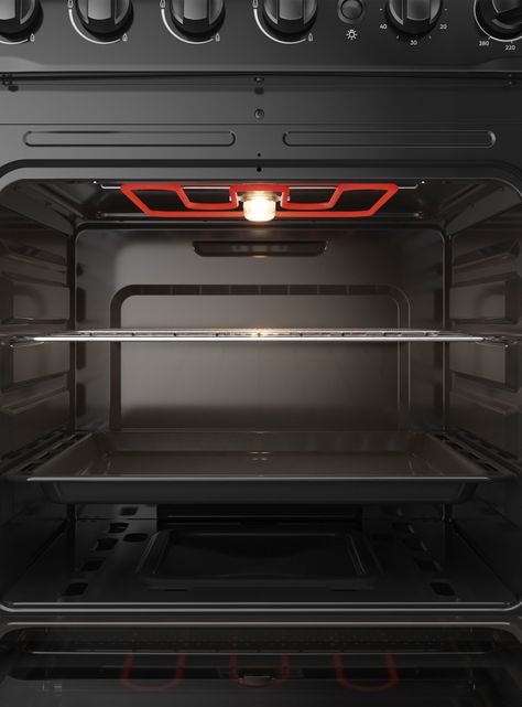 Cocina a Gas 4 Quemadores F 3000 BT Negro-3