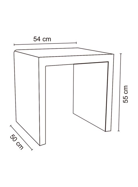 Mesa Lateral Fibra 54x50 cm-2
