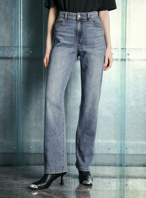 Jeans Básico 5 Bolsillos Recto-0