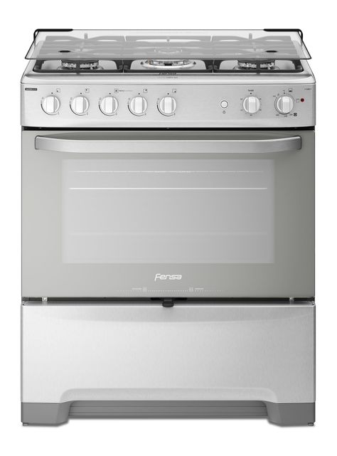 Cocina a Gas 5 Quemadores F 5500 T Espejado-0